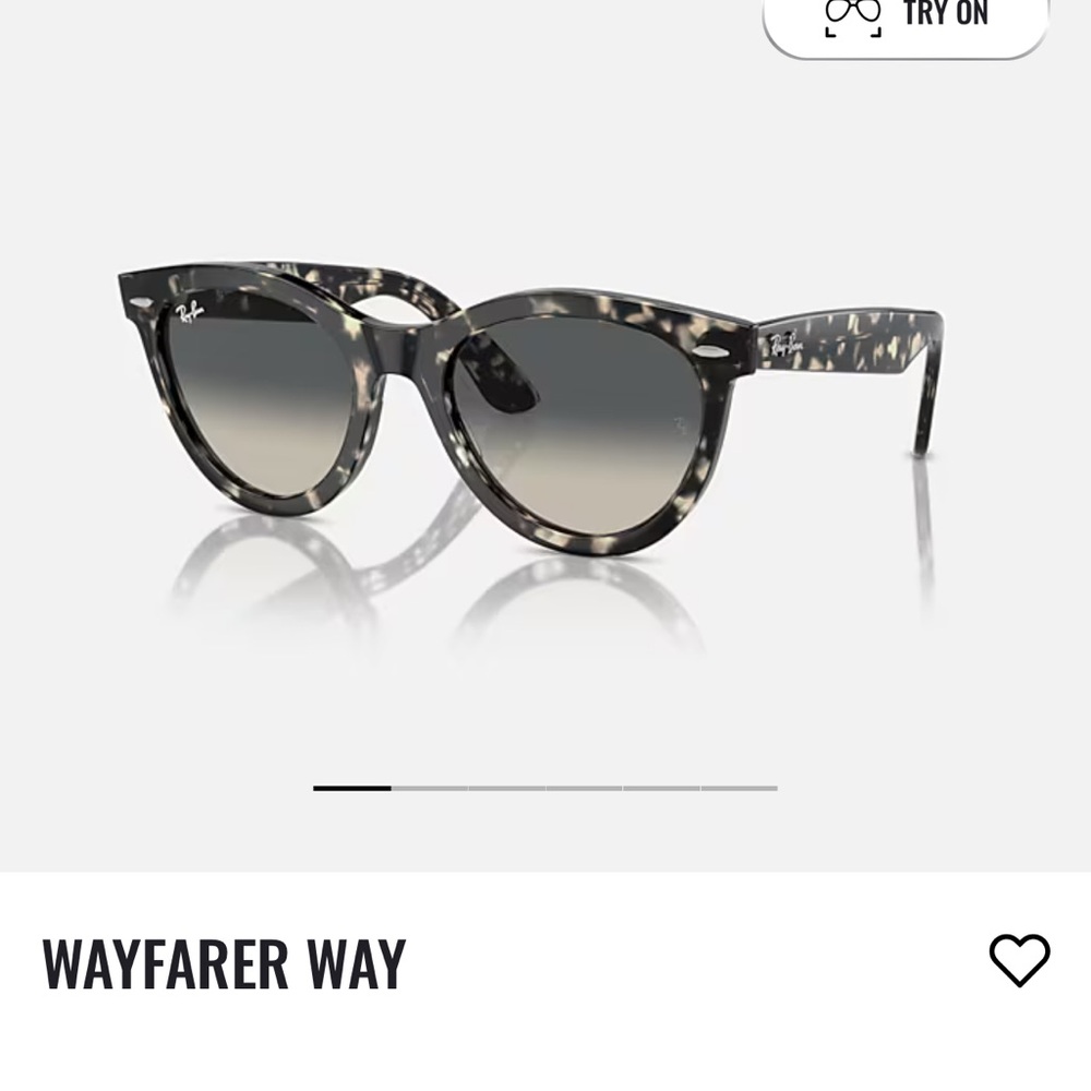 Ray-Ban Black and Gray Patterned Sunglasses